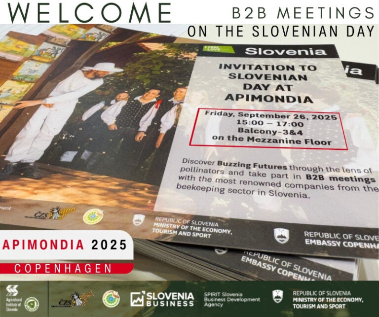 SLOVENSKI DAN na APIMONDII! Welcome to the Slovenian Day and B2B Meetings. Slovenska delegacija se predstavlja na SLOVENSKEM DNEVU 2