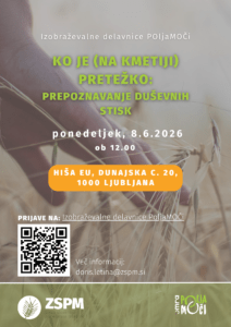 Vabilo na delavnico o prepoznavanju duševnih stisk in iskanju pomoči HISA EU 8.6.2026