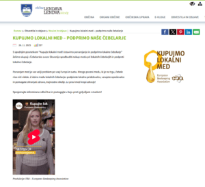 Spodbujanje nakupa lokalnega medu in podpora lokalnim čebelarjem Posnetek zaslona 180